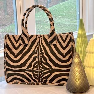 Vince Camuto Orla Zebra Tote